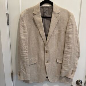 Joseph Abboud 100% Linen Light Tan Blazer